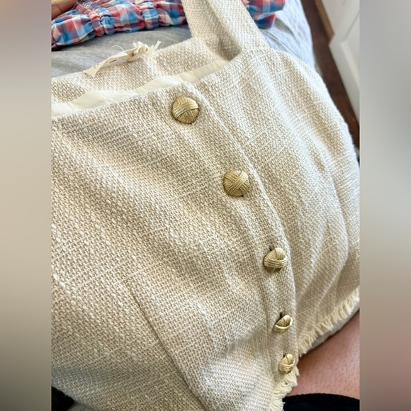 MYSTREE | BNWT tweed fringe crop top | M - Picture 4 of 6